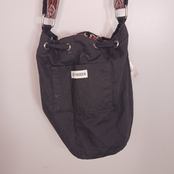 Steve Madden Embroidered Floral Celestial Boho Bucket Crossbody Bag - Picture 10 of 12